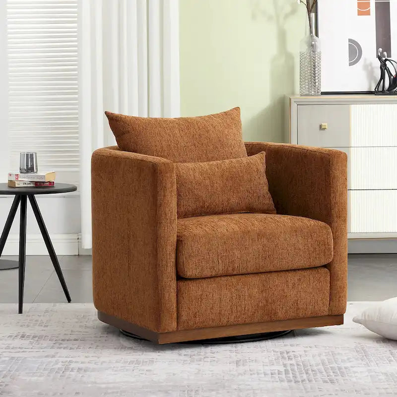 360° Swivel Barrel Accent Chair