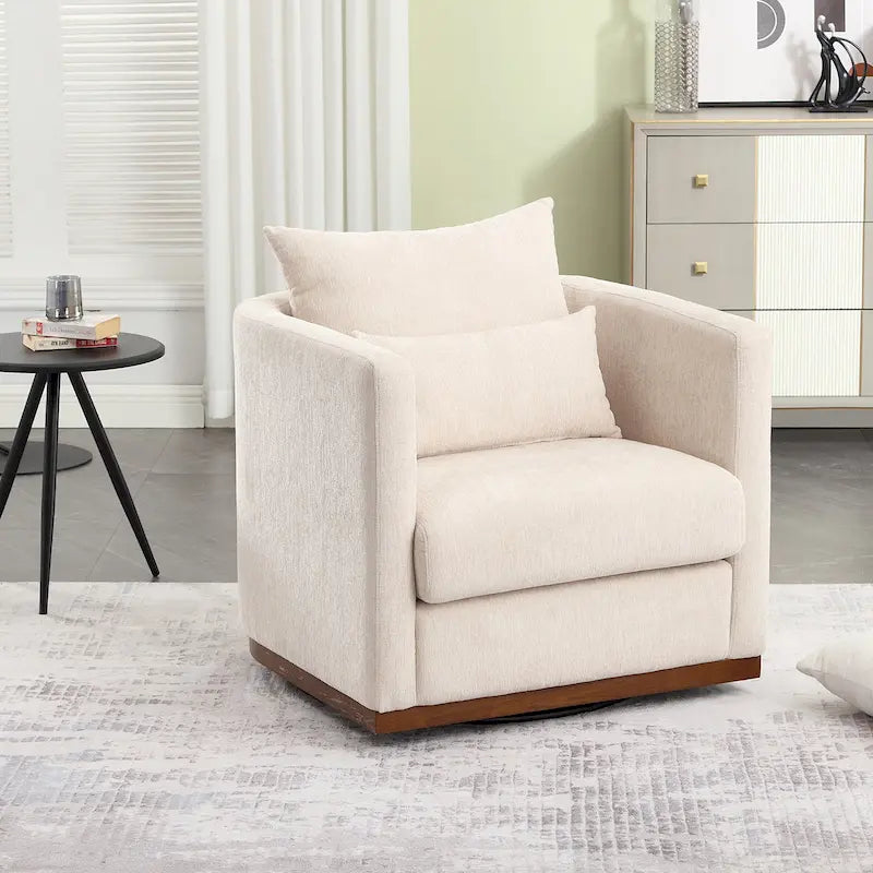 360° Swivel Barrel Accent Chair