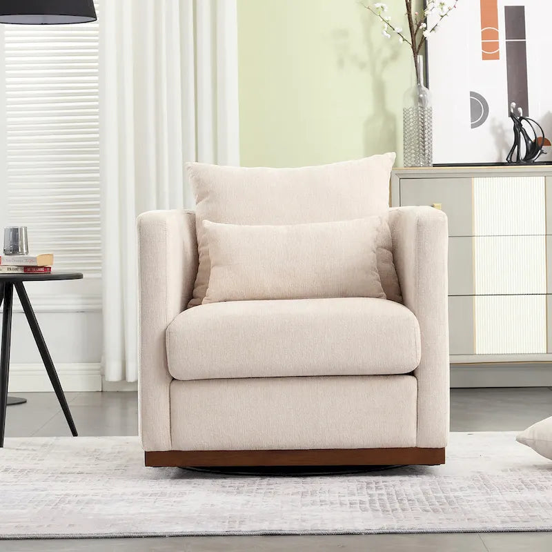 360° Swivel Barrel Accent Chair