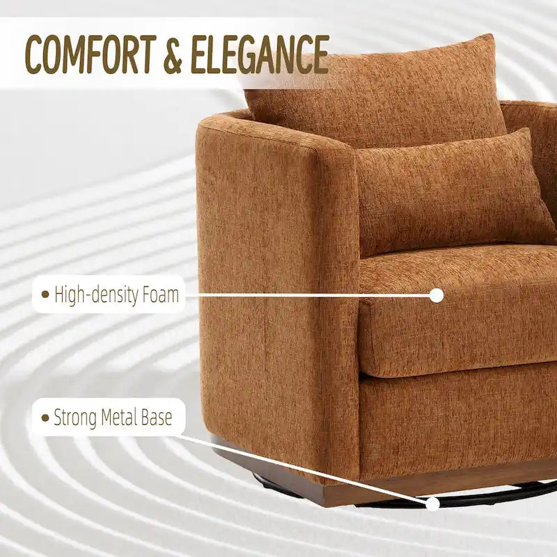 360° Swivel Barrel Accent Chair