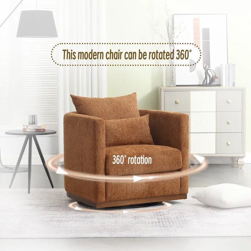 360° Swivel Barrel Accent Chair