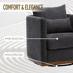 360° Swivel Barrel Accent Chair