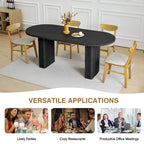 70.86-Inch Oval Dining Table for 4–6 People