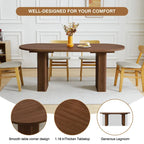 70.86-Inch Oval Dining Table for 4–6 People