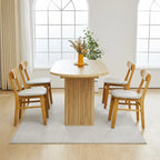 70.86-Inch Oval Dining Table for 4–6 People
