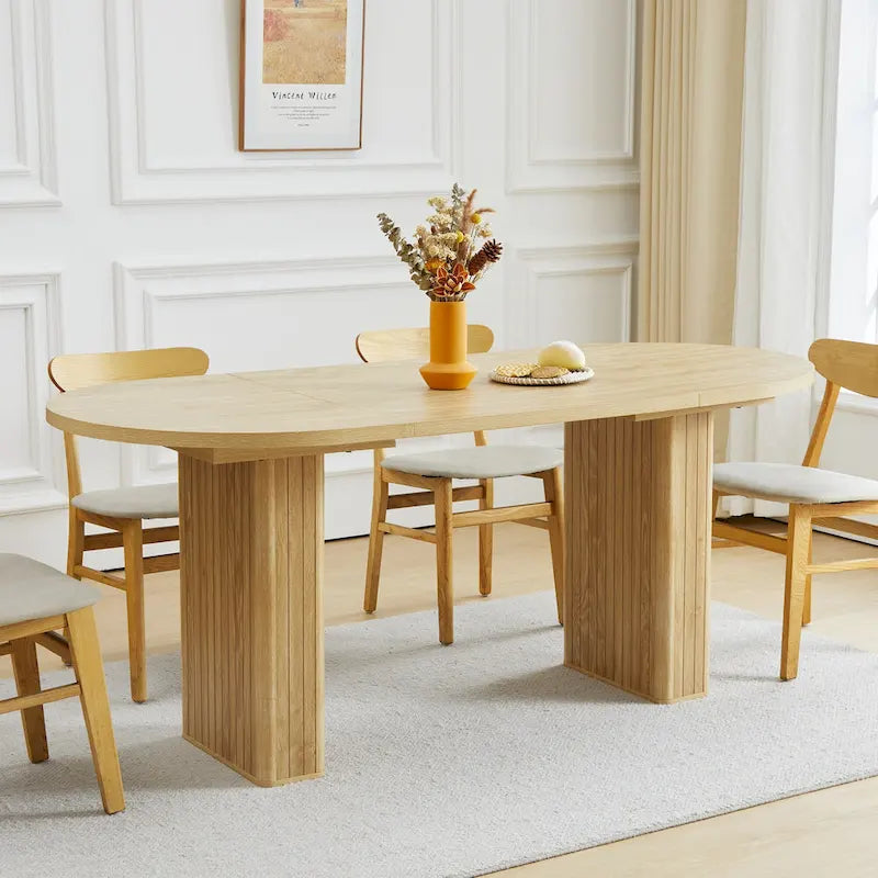 70.86-Inch Oval Dining Table for 4–6 People