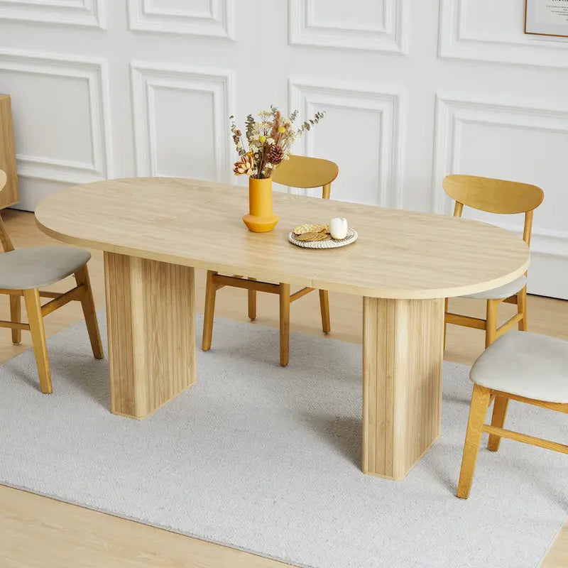 70.86-Inch Oval Dining Table for 4–6 People