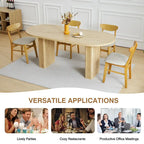 70.86-Inch Oval Dining Table for 4–6 People