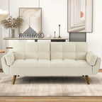 75.39-Inch Convertible Futon Sofa Bed with Split Tufted Back
