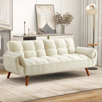 75.39-Inch Convertible Futon Sofa Bed with Split Tufted Back