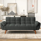 75.39-Inch Convertible Futon Sofa Bed with Split Tufted Back