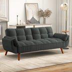 75.39-Inch Convertible Futon Sofa Bed with Split Tufted Back