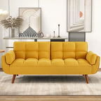 75.39-Inch Convertible Futon Sofa Bed with Split Tufted Back