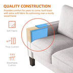 75-Inch 3-Seater Sofa with Under-Seat Storage