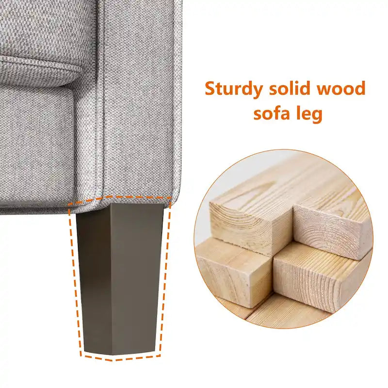 75-Inch 3-Seater Sofa with Under-Seat Storage