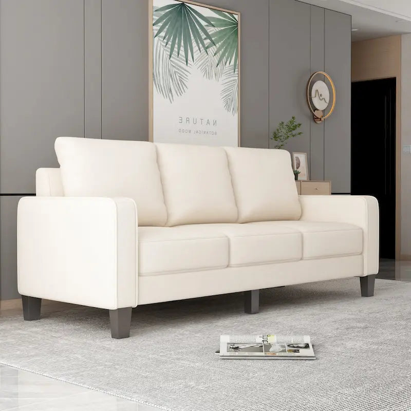 75-Inch 3-Seater Sofa with Under-Seat Storage