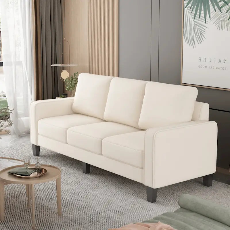 75-Inch 3-Seater Sofa with Under-Seat Storage