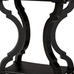 Traditional Wood End Table with Open Shelf