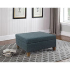 HomePop Luxury 32 Square Storage Ottoman