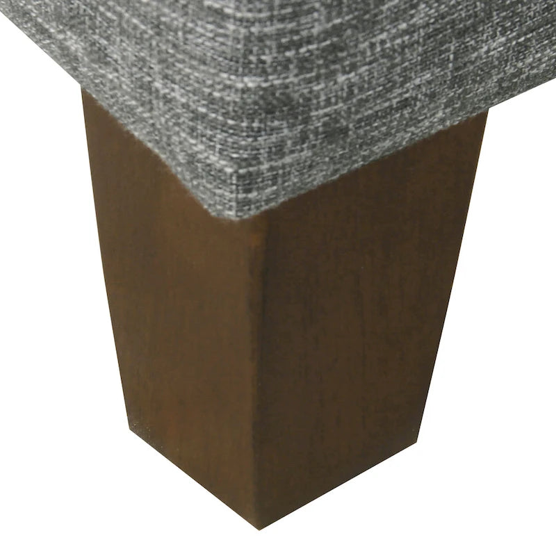 32-Inch Square Storage Ottoman with Hinged Lid