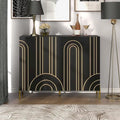 Modern 4-Shelf Sideboard Buffet with Adjustable Storage
