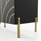 Modern 4-Shelf Sideboard Buffet with Adjustable Storage