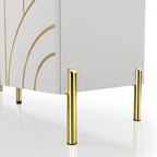 Modern 4-Shelf Sideboard Buffet with Adjustable Storage