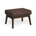 Mid-Century Wood Ottoman