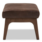 Mid-Century Wood Ottoman