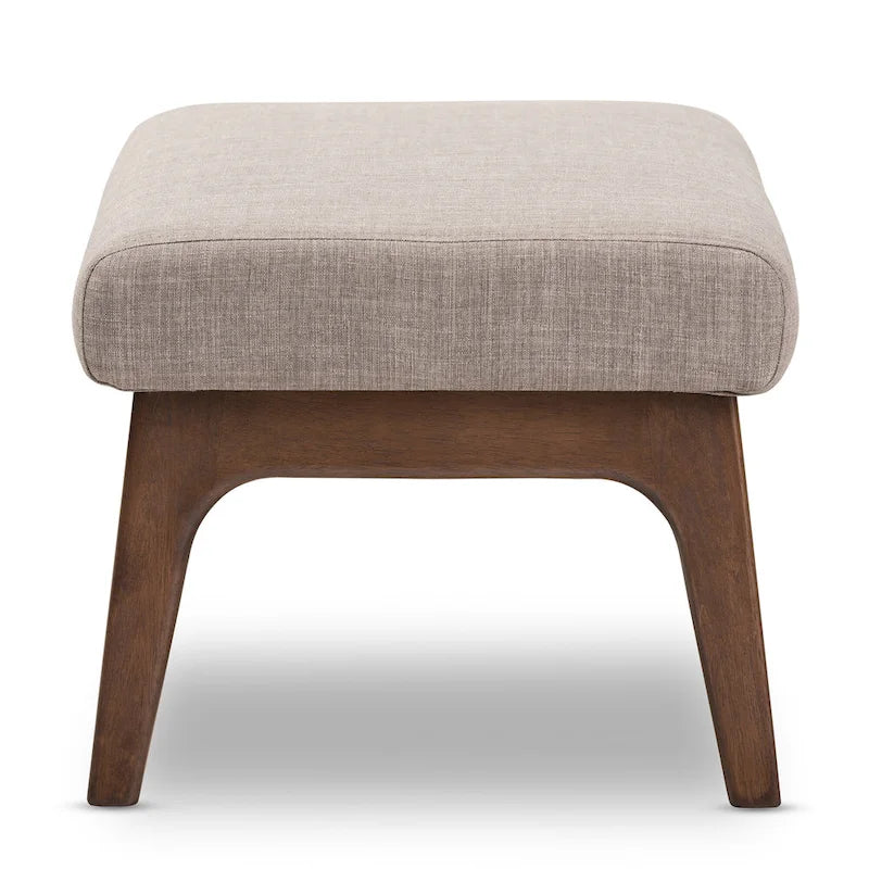 Mid-Century Wood Ottoman