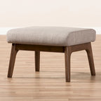 Mid-Century Wood Ottoman