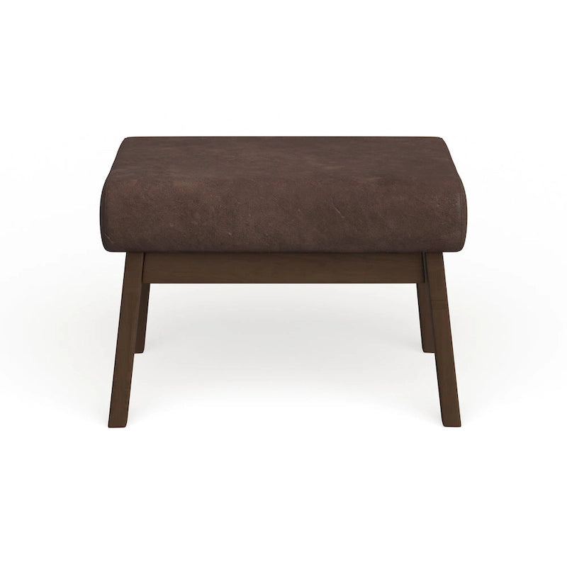 Mid-Century Wood Ottoman