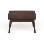 Mid-Century Wood Ottoman