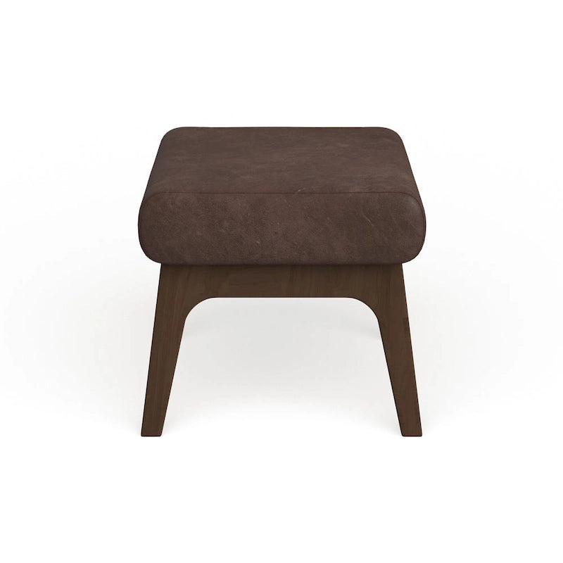 Mid-Century Wood Ottoman