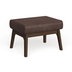 Mid-Century Wood Ottoman