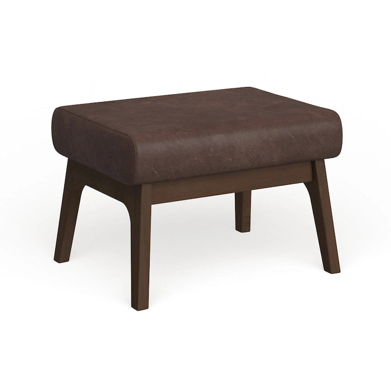 Mid-Century Wood Ottoman