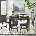 Two-Tone Farmhouse Dining Table for 6