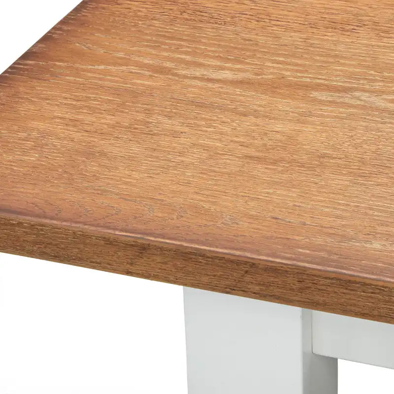 Two-Tone Farmhouse Dining Table for 6