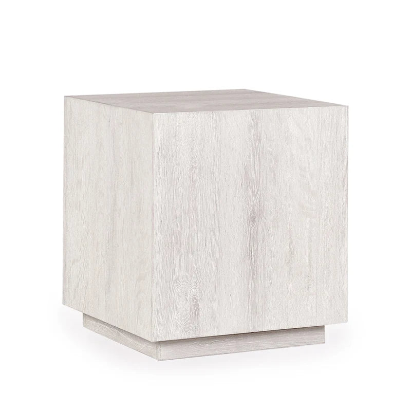 20-Inch Square Oak Veneer End Table