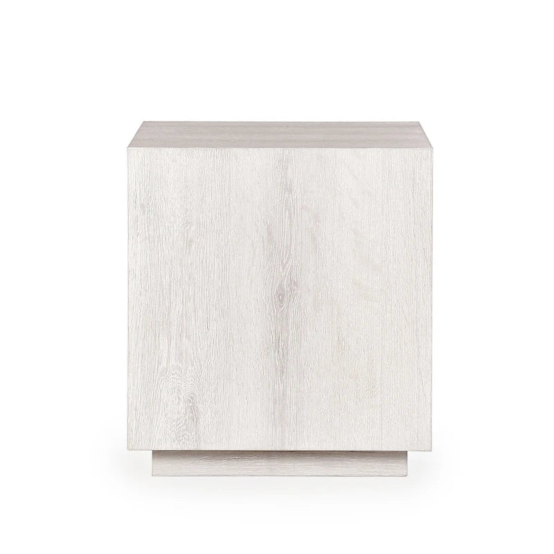 20-Inch Square Oak Veneer End Table
