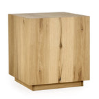 20-Inch Square Oak Veneer End Table