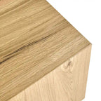 20-Inch Square Oak Veneer End Table