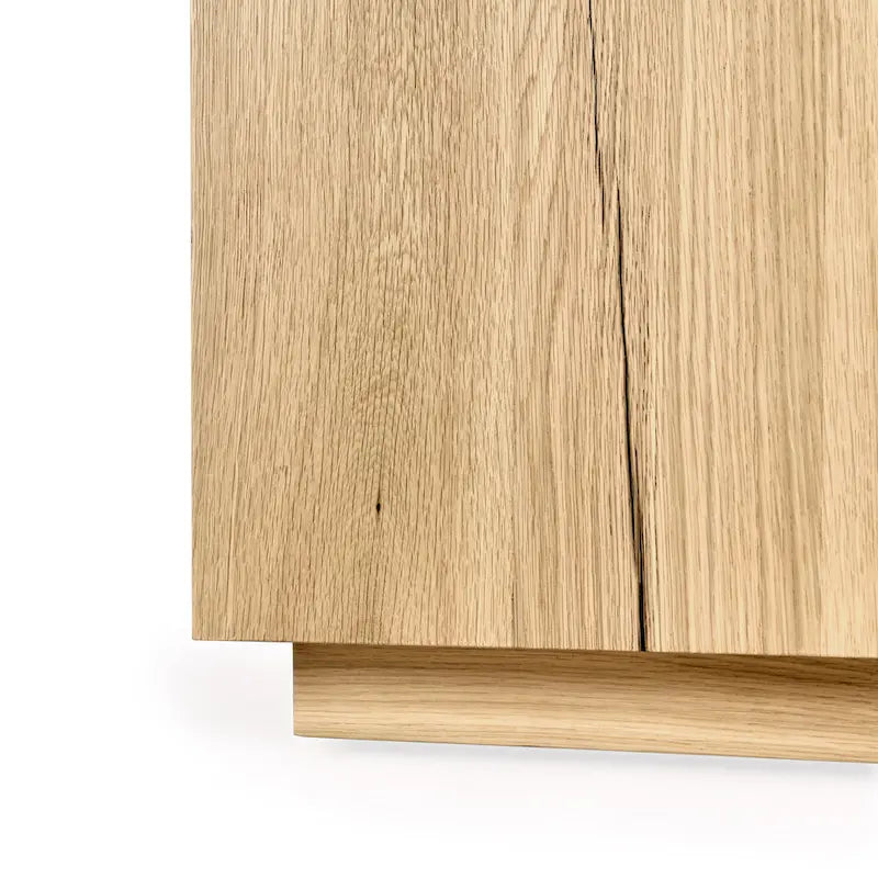 20-Inch Square Oak Veneer End Table