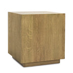 20-Inch Square Oak Veneer End Table