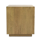 20-Inch Square Oak Veneer End Table