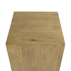 20-Inch Square Oak Veneer End Table