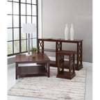 Solid Wood Square Coffee Table with Shelf - 36 x 36