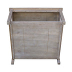 Solid Wood Square Coffee Table with Shelf - 36 x 36