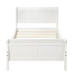Wood Platform Bed with Headboard and Footboard