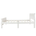 Wood Platform Bed with Headboard and Footboard